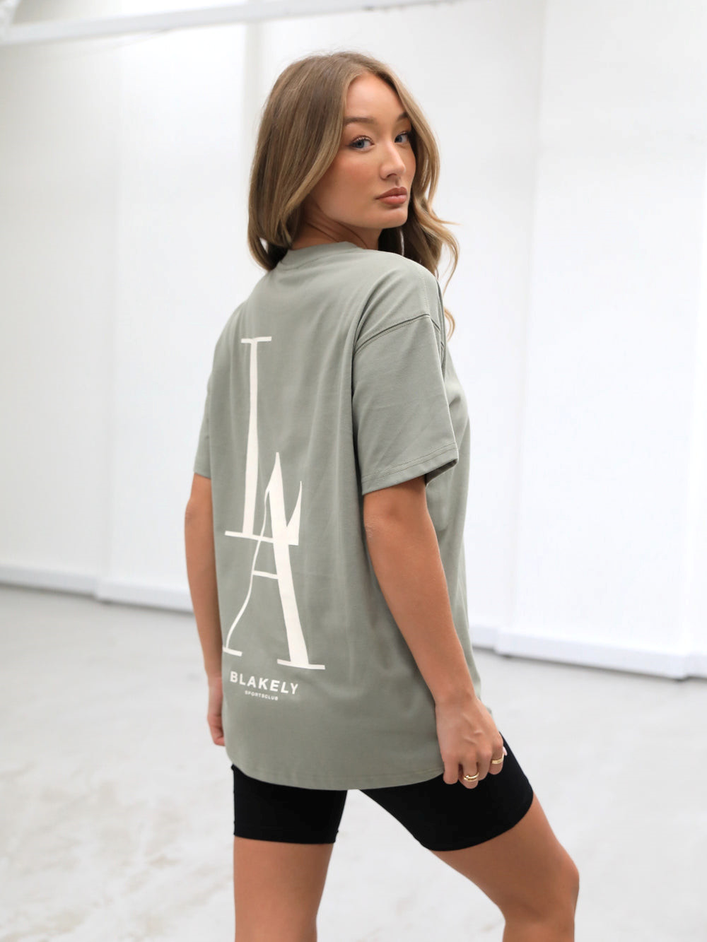 Blakely Studio Relaxed T-Shirt Olivgrün | XBTGUQD-60