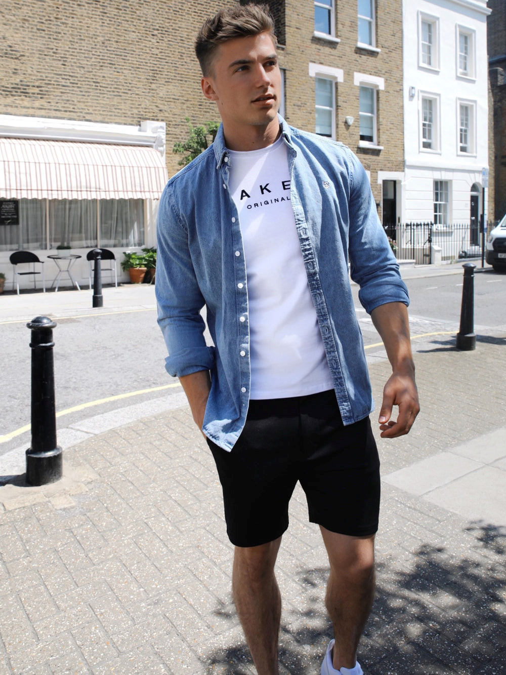 Blakely Sutton Denim Shirt Blau | CNRFEUA-57