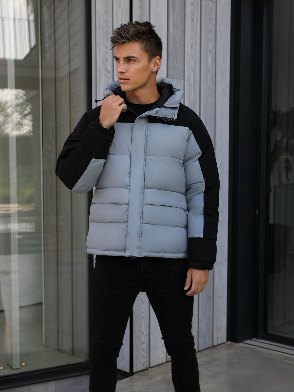 Blakely Tampa Puffer Coat Grau | MCYHULI-01