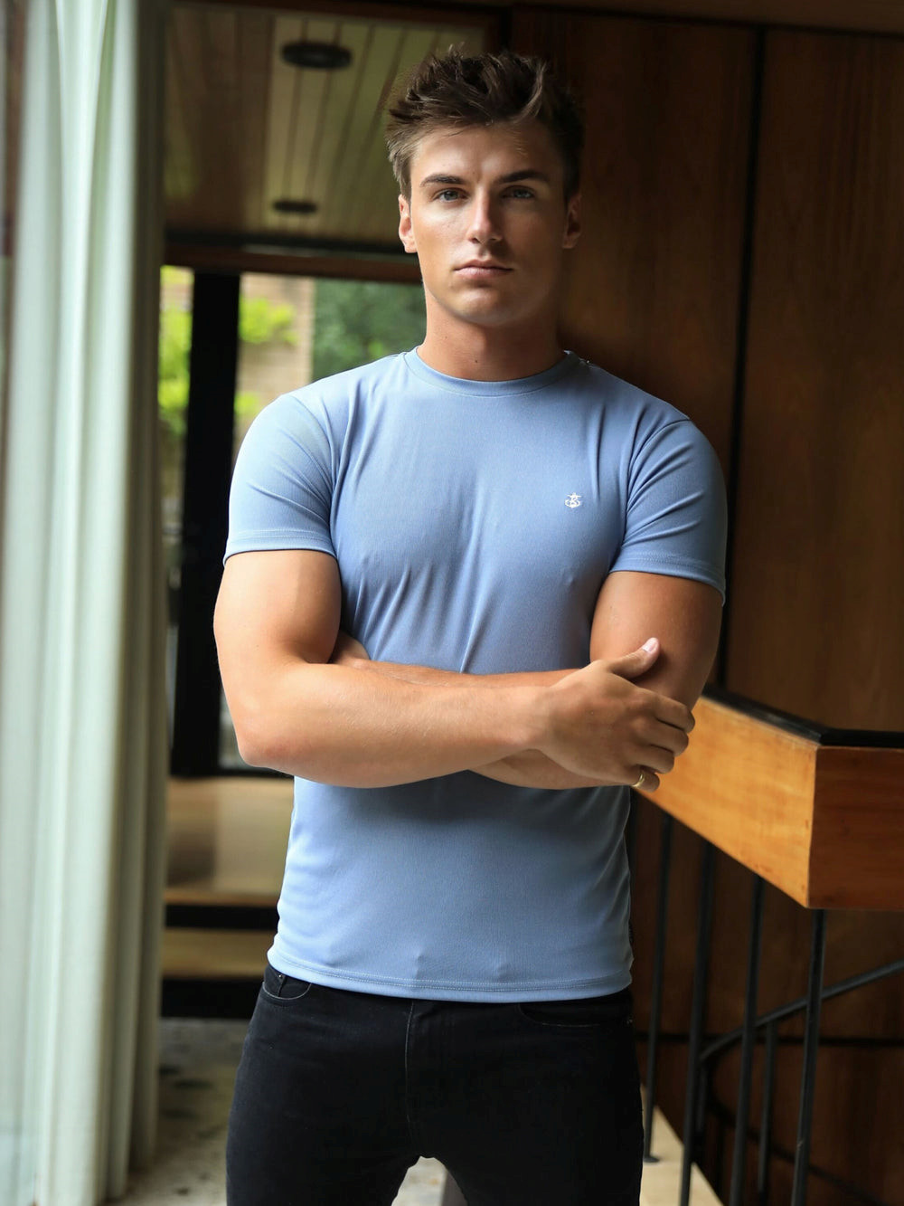 Blakely Torbora T-Shirt Hellblau | VMKHPWD-28