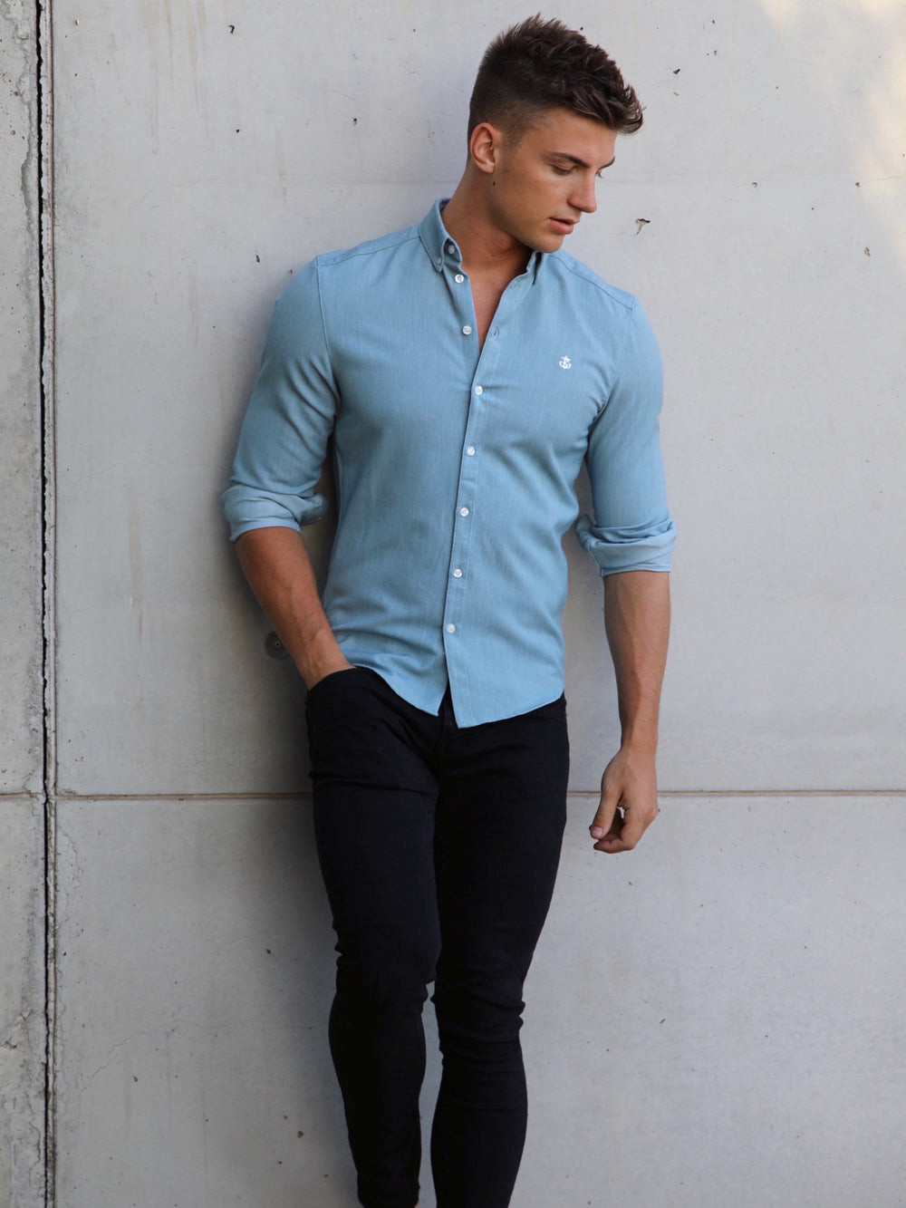 Blakely Torino Shirt Blau | HBITFKL-45