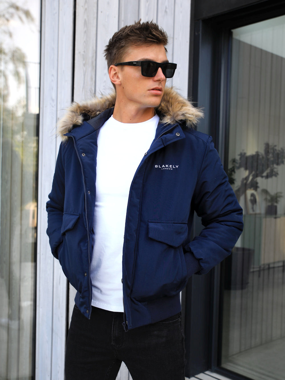 Blakely Toronto Coat Navy | FPOQCRM-46