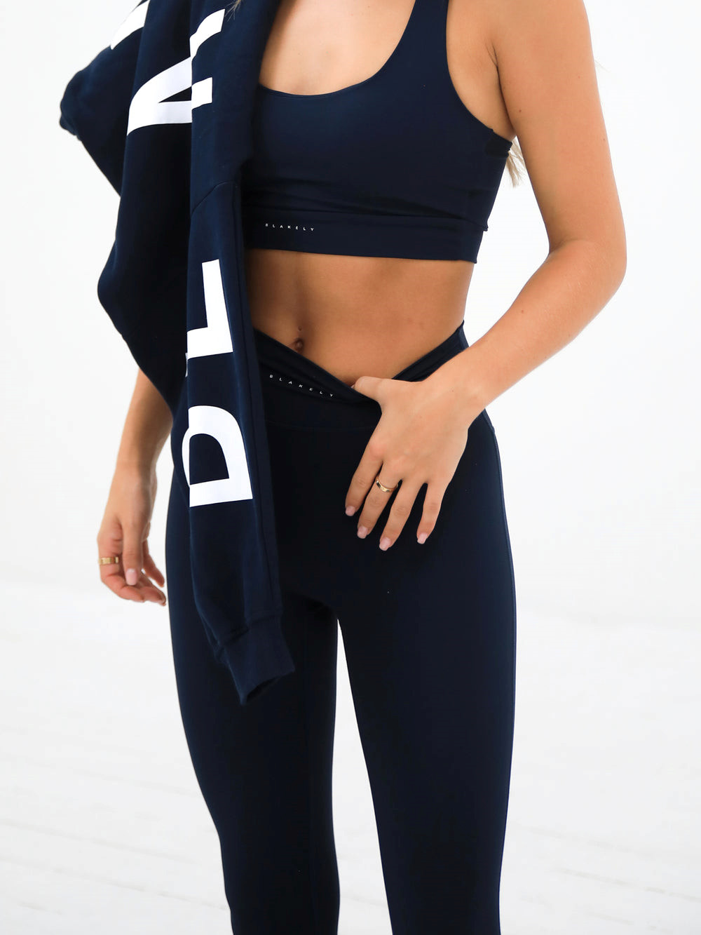 Blakely Ultimate Active Leggings Navy Blau | CGJWZVK-98