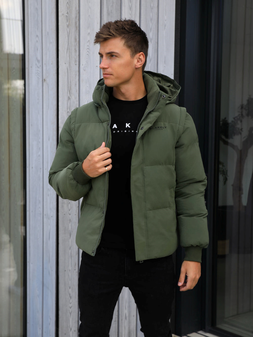 Blakely Ultimate Multiway Puffer Coat Khaki Grün | MBQKUGH-67