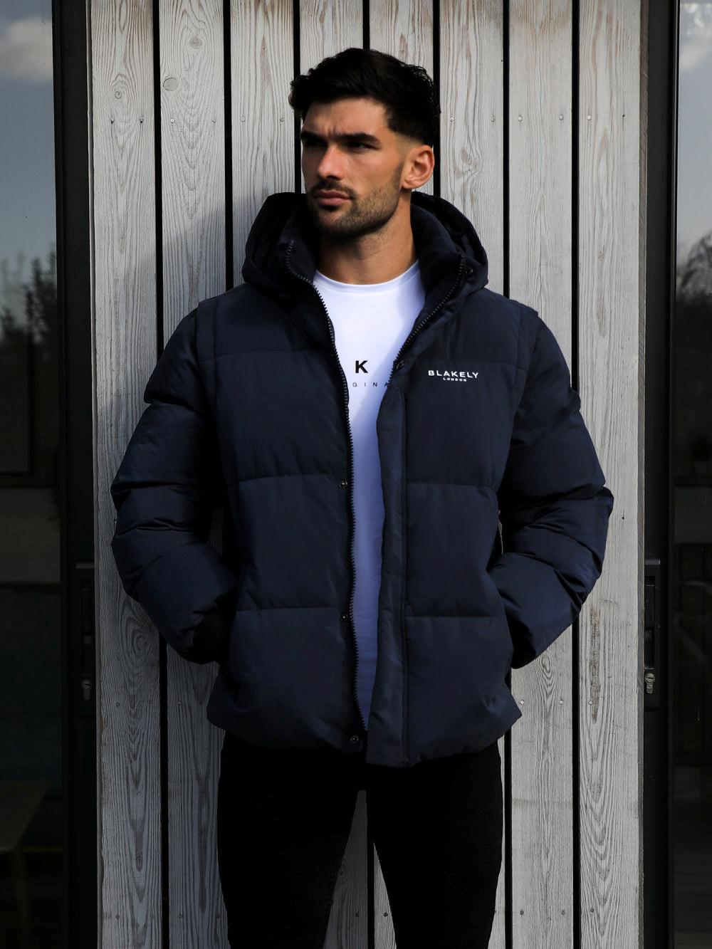 Blakely Ultimate Multiway Puffer Coat Navy | IHOUTPX-37