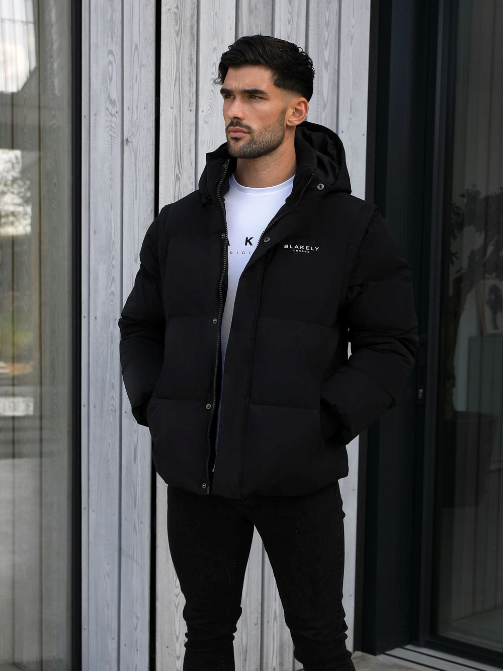 Blakely Ultimate Multiway Puffer Coat Schwarz | TYERDQB-48