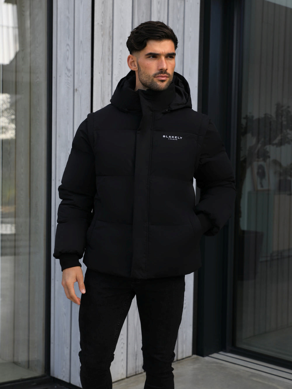 Blakely Ultimate Multiway Puffer Coat Schwarz | TYERDQB-48