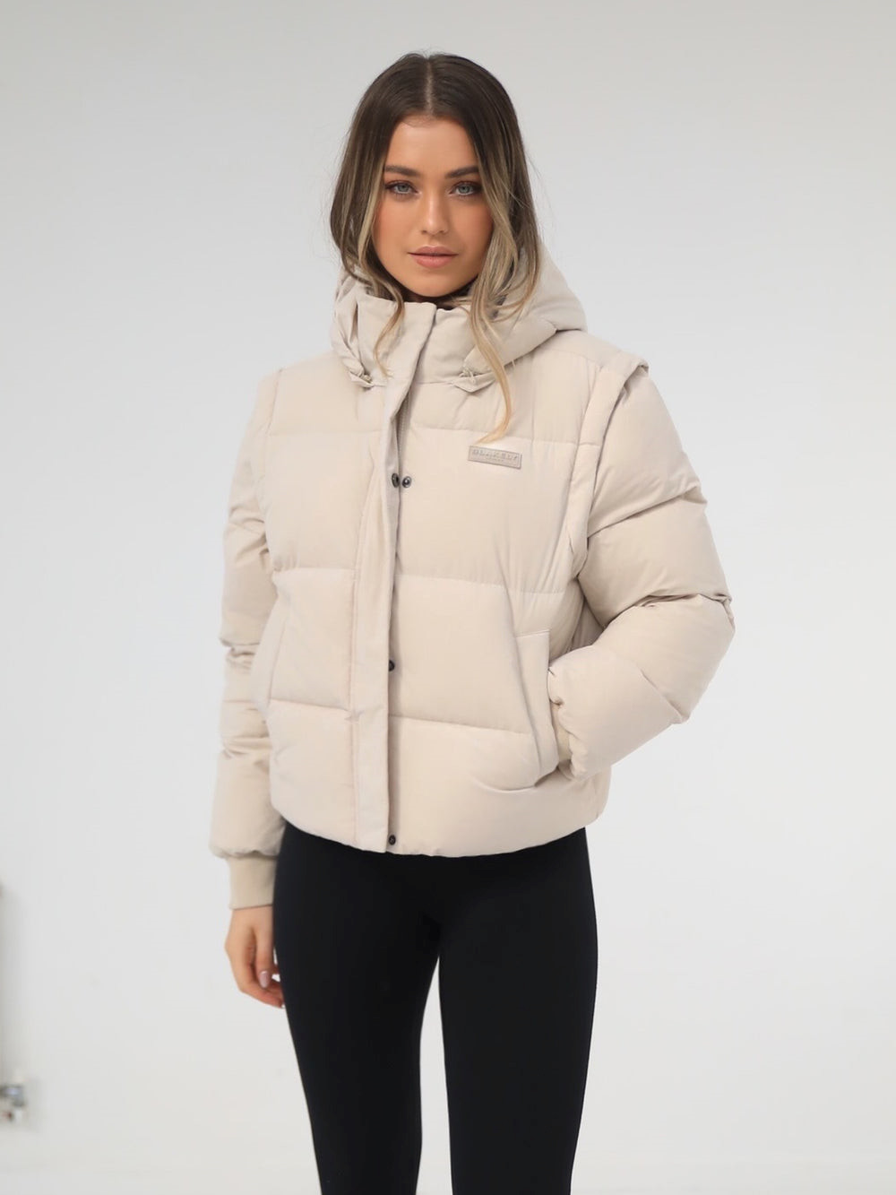 Blakely Ultimate Women\'s Puffer Coat Chalk | WBDQZMG-30