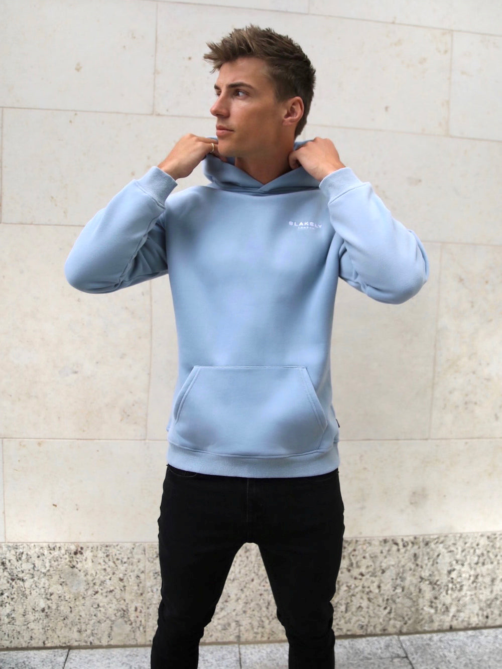 Blakely Universal Relaxed Hoodie Blau | AGVKTQM-21