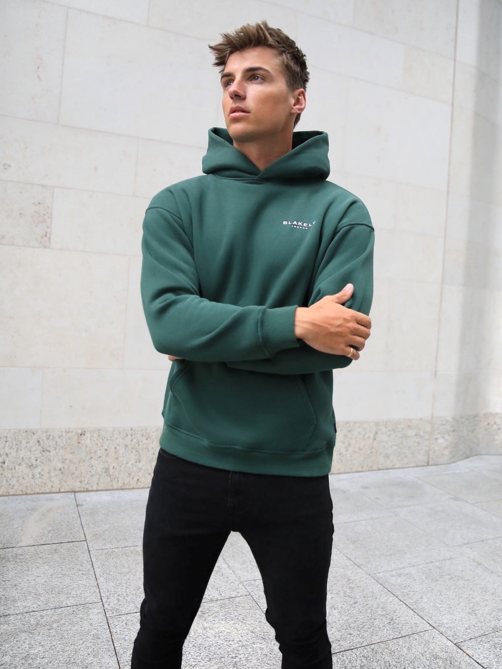 Blakely Universal Relaxed Hoodie Dunkelgrün | DLANWZV-50