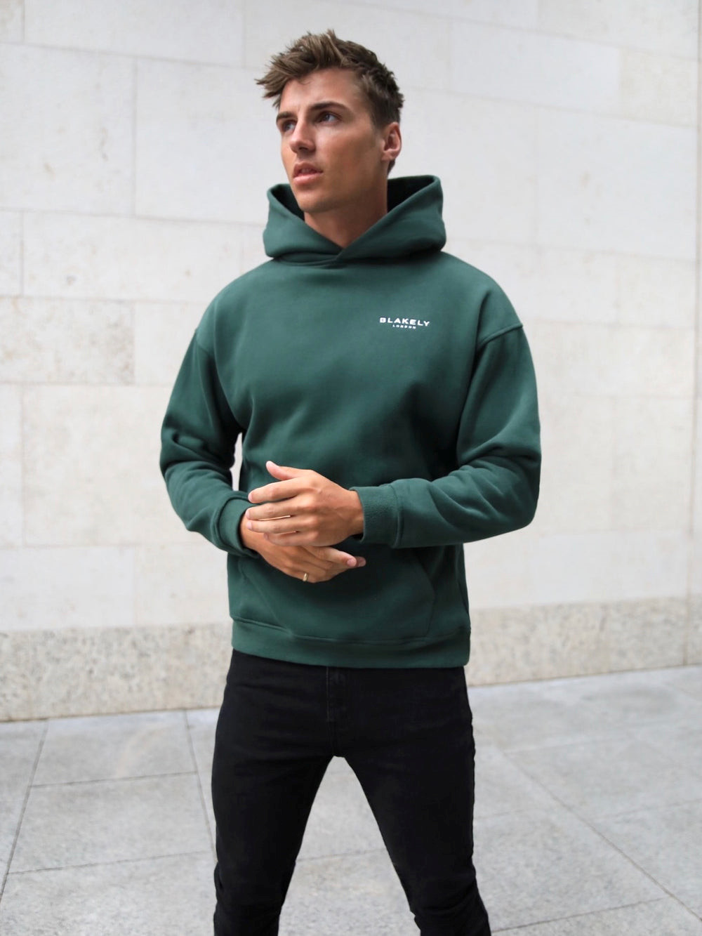 Blakely Universal Relaxed Hoodie Dunkelgrün | DLANWZV-50