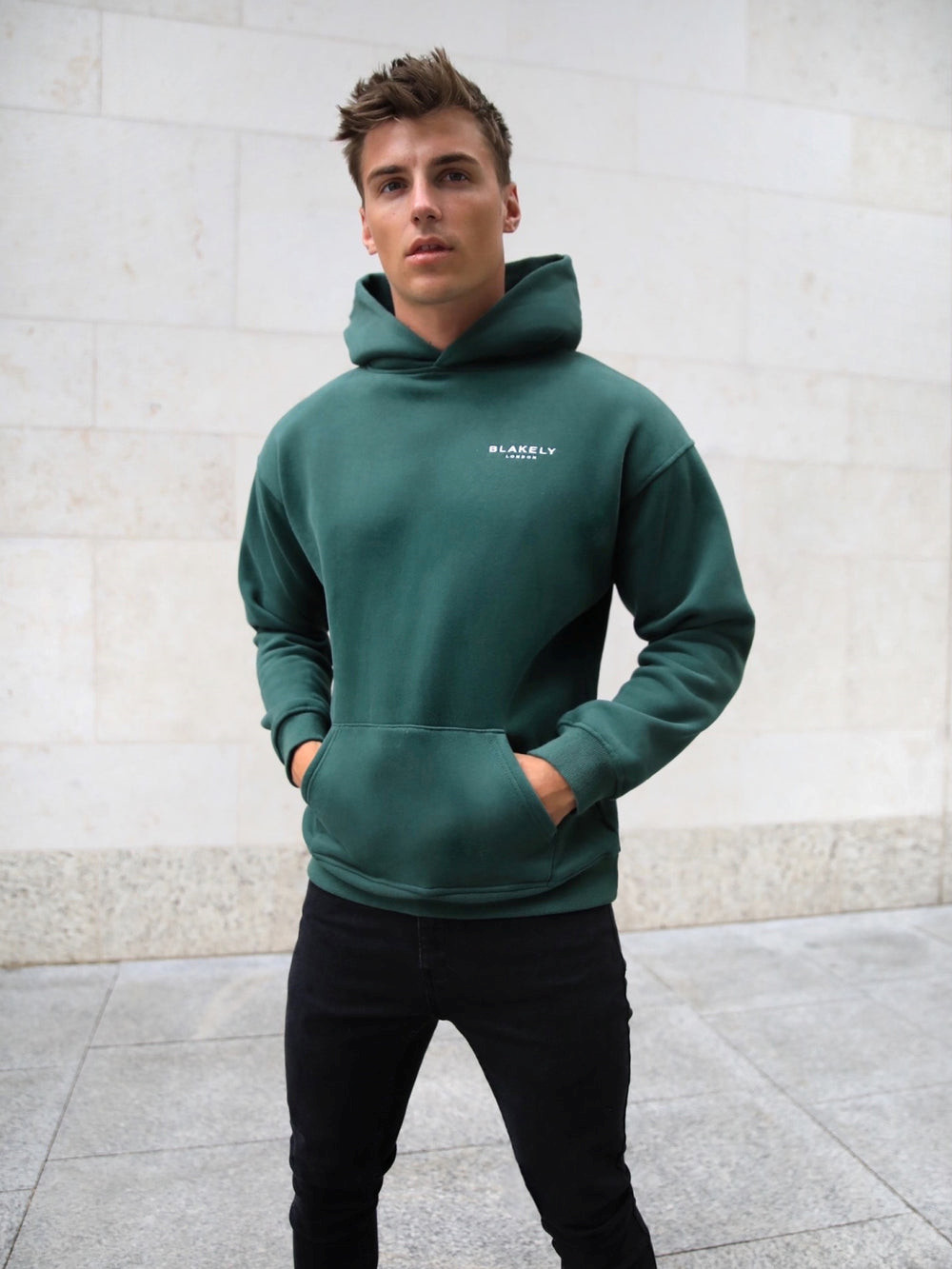 Blakely Universal Relaxed Hoodie Dunkelgrün | DLANWZV-50