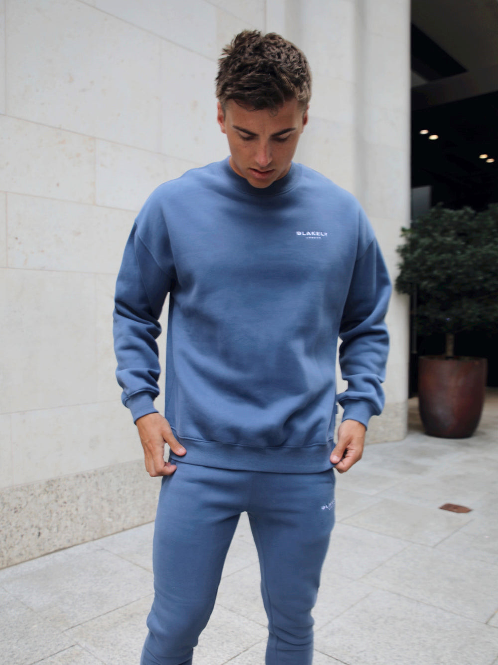 Blakely Universal Relaxed Jumper Blau | KZLEPRT-57