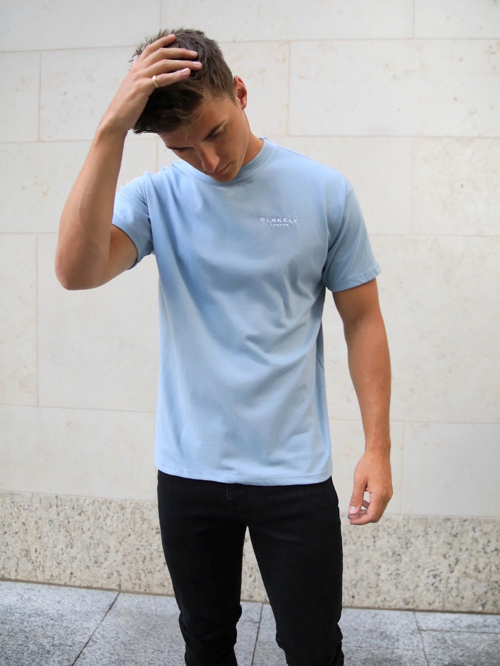 Blakely Universal Relaxed T-Shirt Blau | DIHAVUC-92