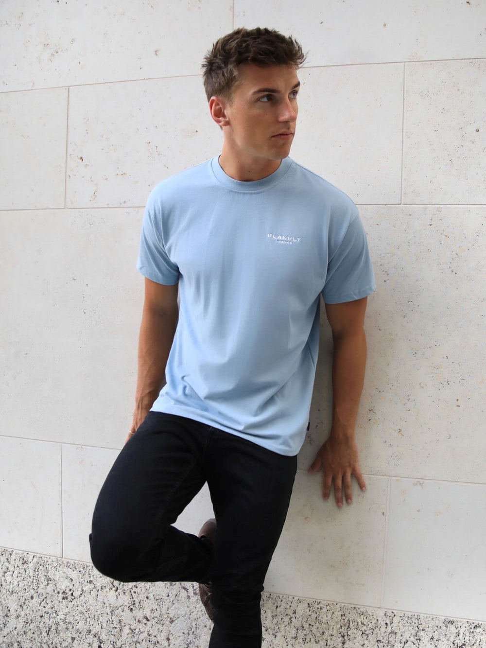 Blakely Universal Relaxed T-Shirt Blau | DIHAVUC-92