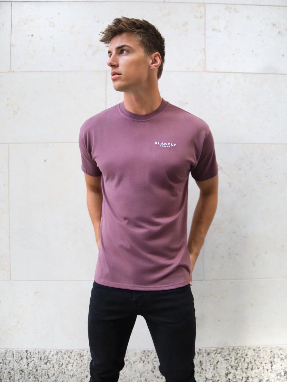 Blakely Universal Relaxed T-Shirt Bordeaux | IBOACXR-73