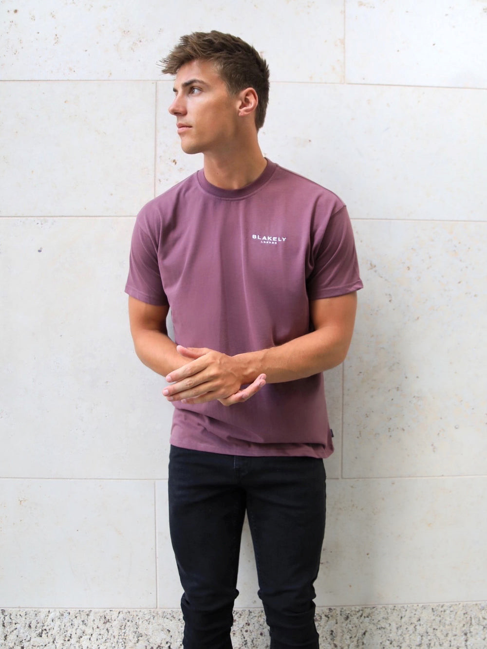Blakely Universal Relaxed T-Shirt Bordeaux | IBOACXR-73