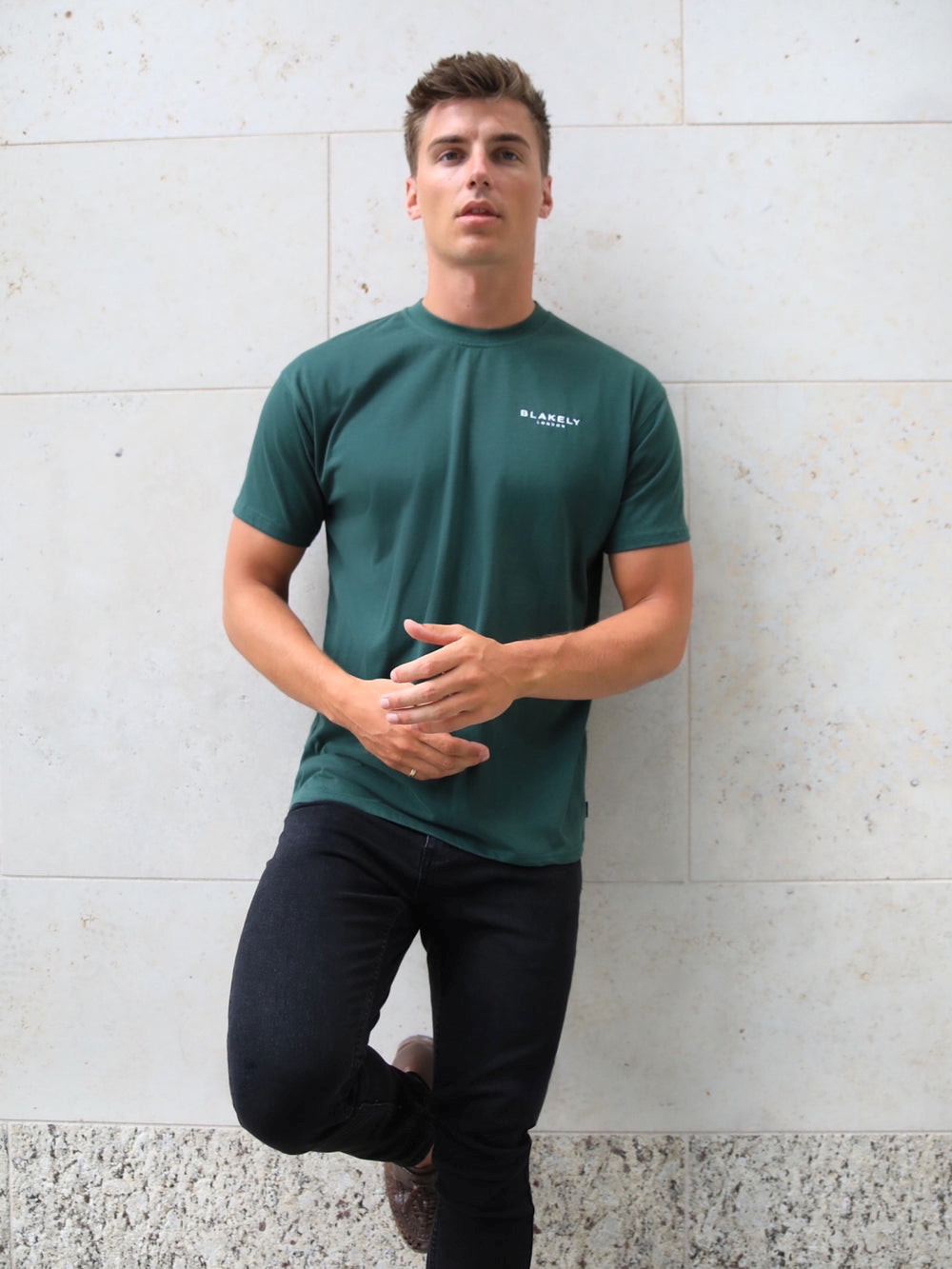 Blakely Universal Relaxed T-Shirt Dunkelgrün | FQWAOVR-46