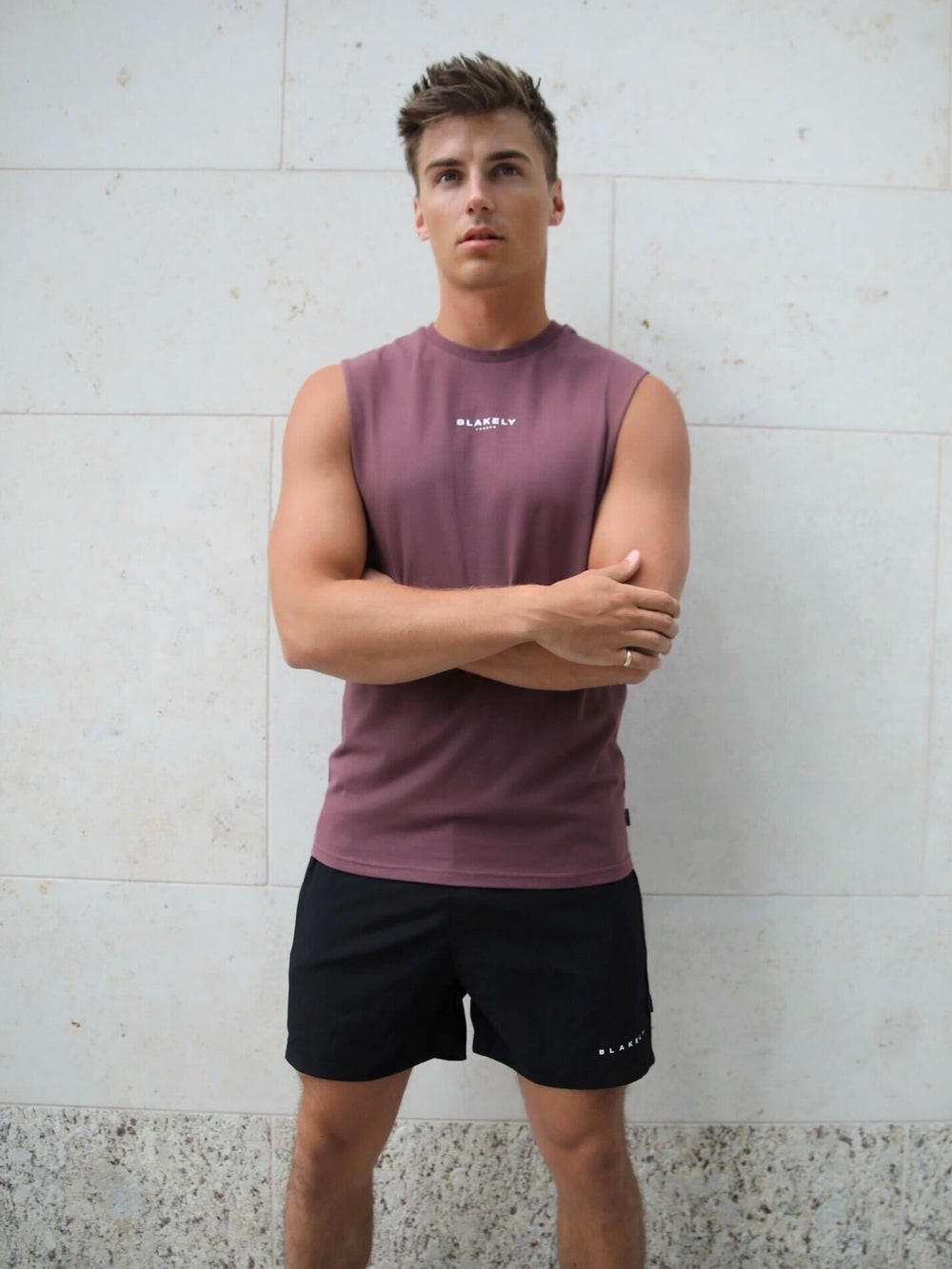 Blakely Universal Sleeveless Tee Bordeaux | MCFZUQL-85