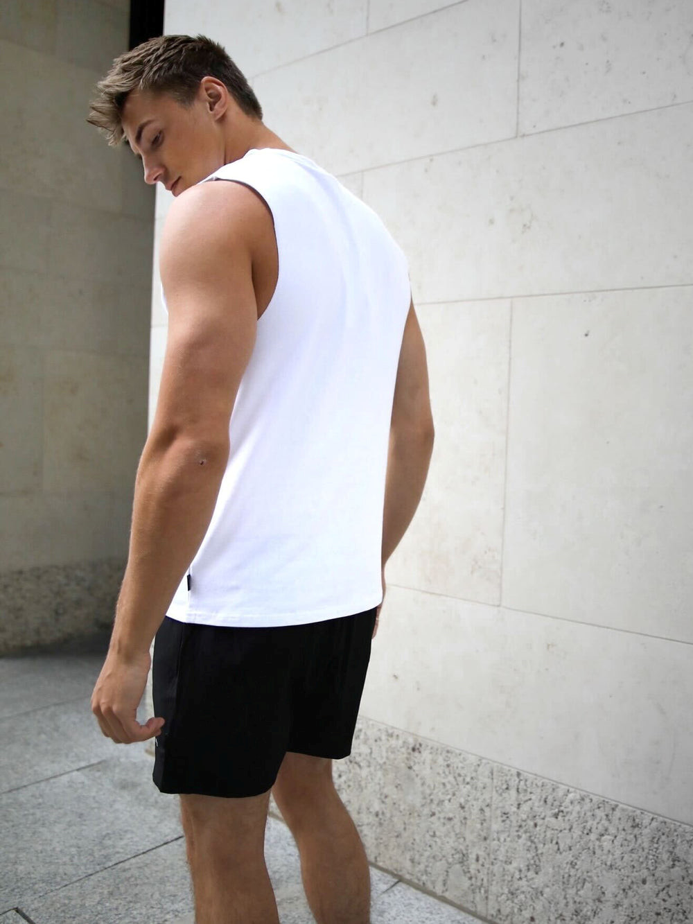 Blakely Universal Sleeveless Tee Weiß | DQUZNET-07