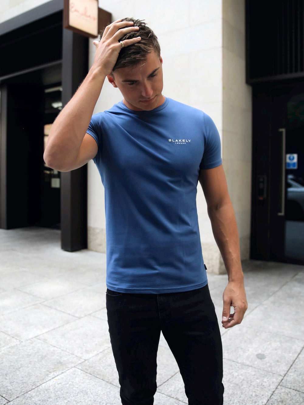 Blakely Universal T-Shirt Blau | IYOUVTQ-35