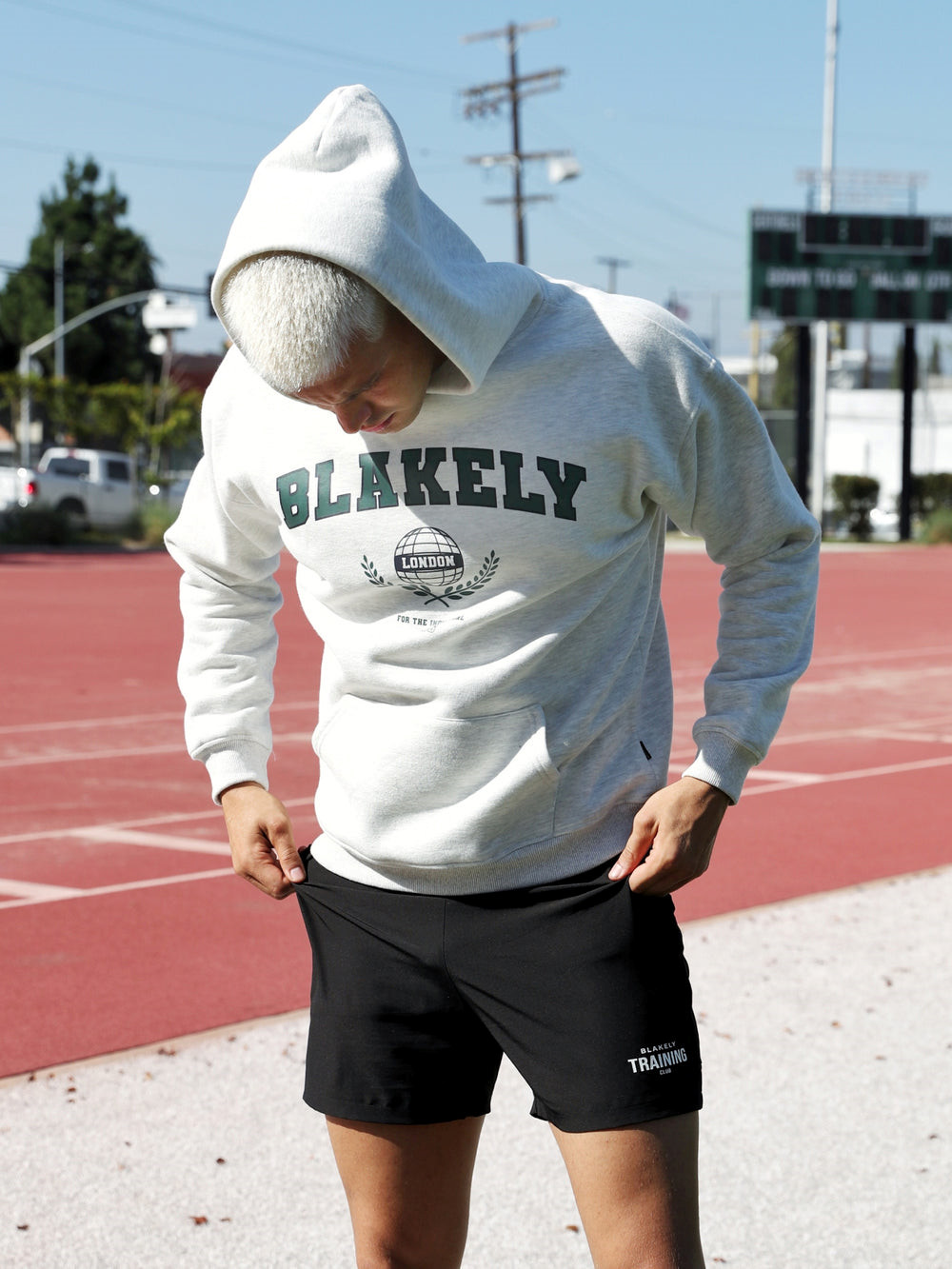 Blakely Varsity Relaxed Hoodie Weiß | BWUDCGL-85