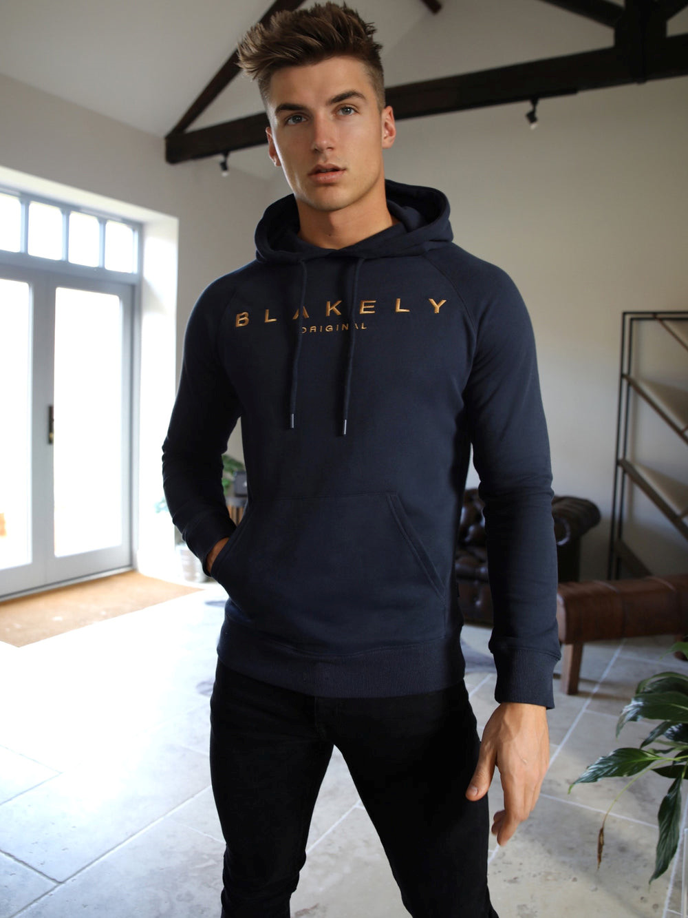 Blakely Vatolla Hoodie Navy | ZJDUXEC-34
