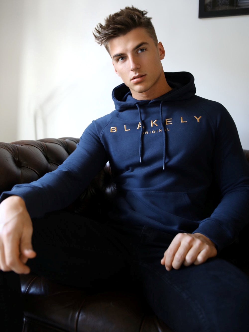 Blakely Vatolla Hoodie Navy | ZJDUXEC-34