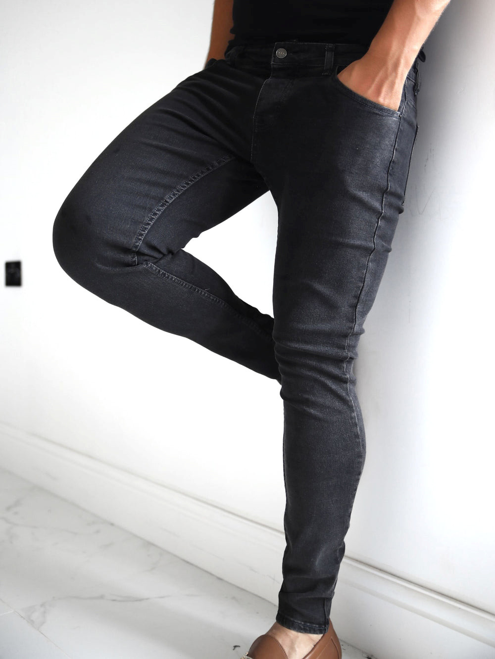 Blakely Vol. 7 Skinny Jeans Charcoal | DVQSJRO-10