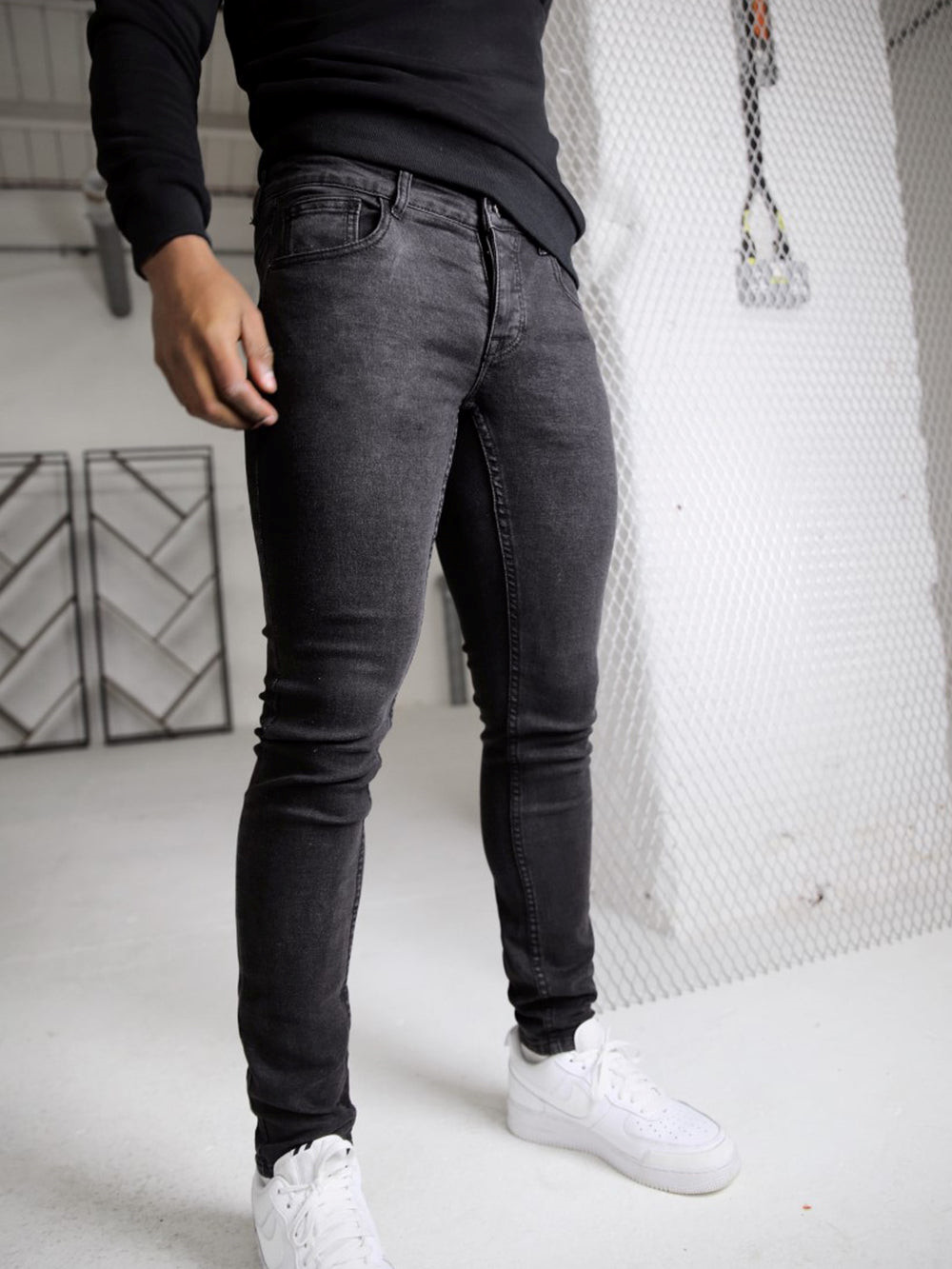 Blakely Vol. 7 Skinny Jeans Charcoal | DVQSJRO-10