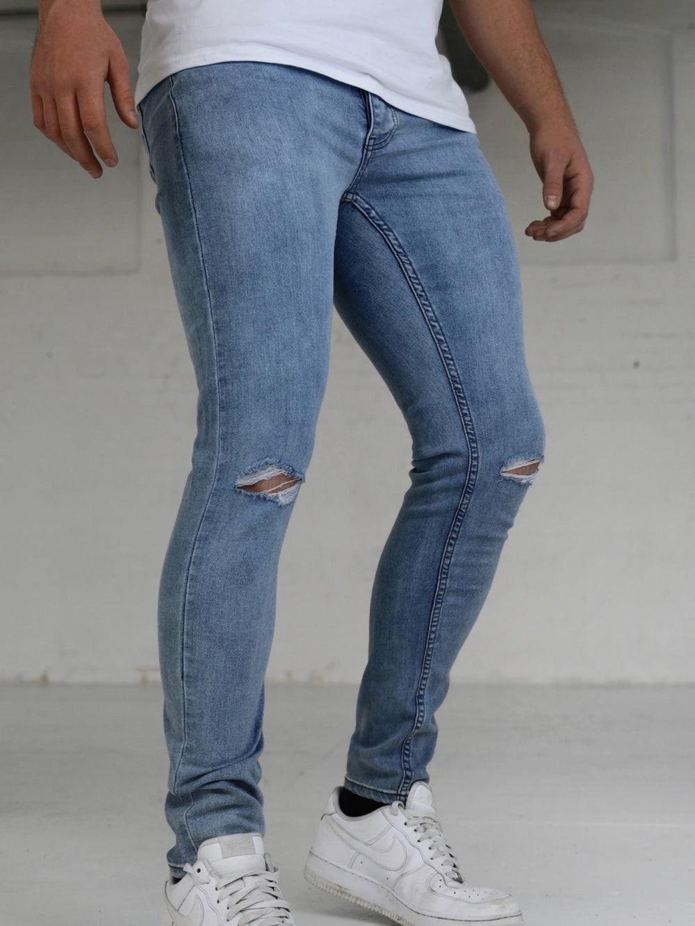 Blakely Vol. 7 Skinny Ripped Jeans Blau | TDAVQPE-76