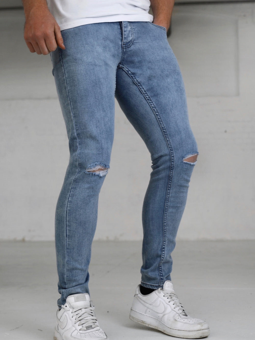 Blakely Vol. 7 Skinny Ripped Jeans Blau | TDAVQPE-76