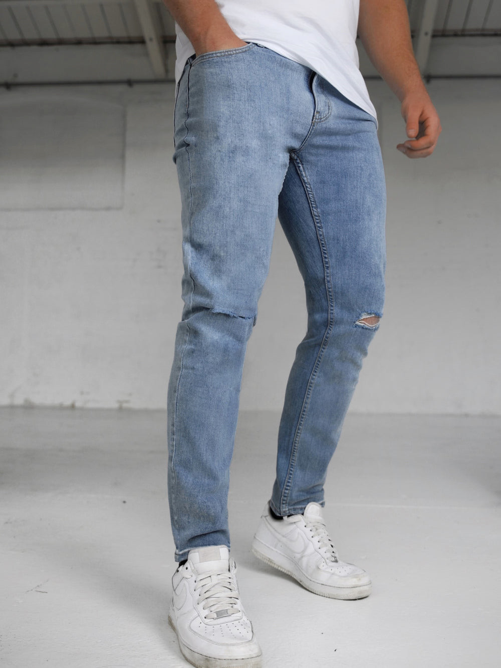 Blakely Vol. 9 Slim Ripped Jeans Blau | RYJAEBV-71
