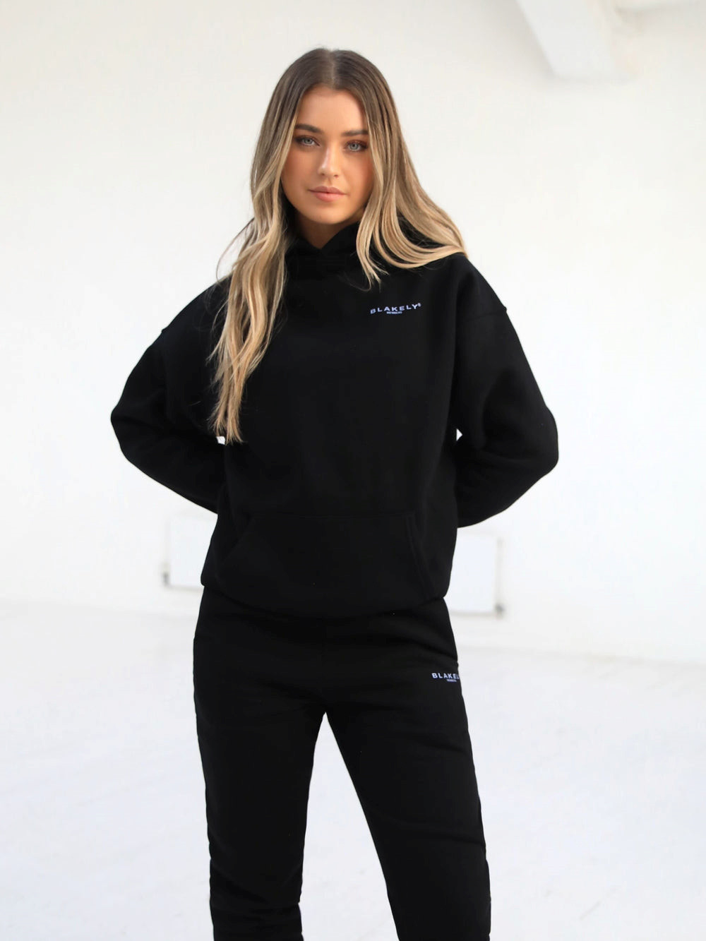 Blakely Women's Members Relaxed Hoodie Schwarz Blau | QSAZLIU-63
