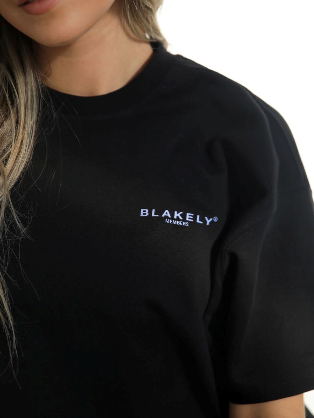 Blakely Womens Members Relaxed T-Shirt Schwarz Blau | EIBYNAZ-32