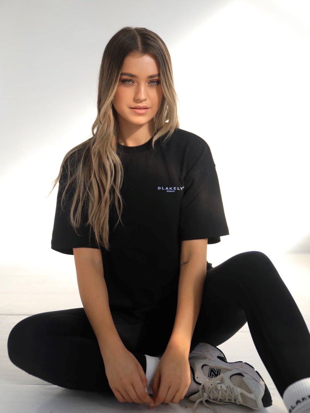 Blakely Womens Members Relaxed T-Shirt Schwarz Blau | EIBYNAZ-32