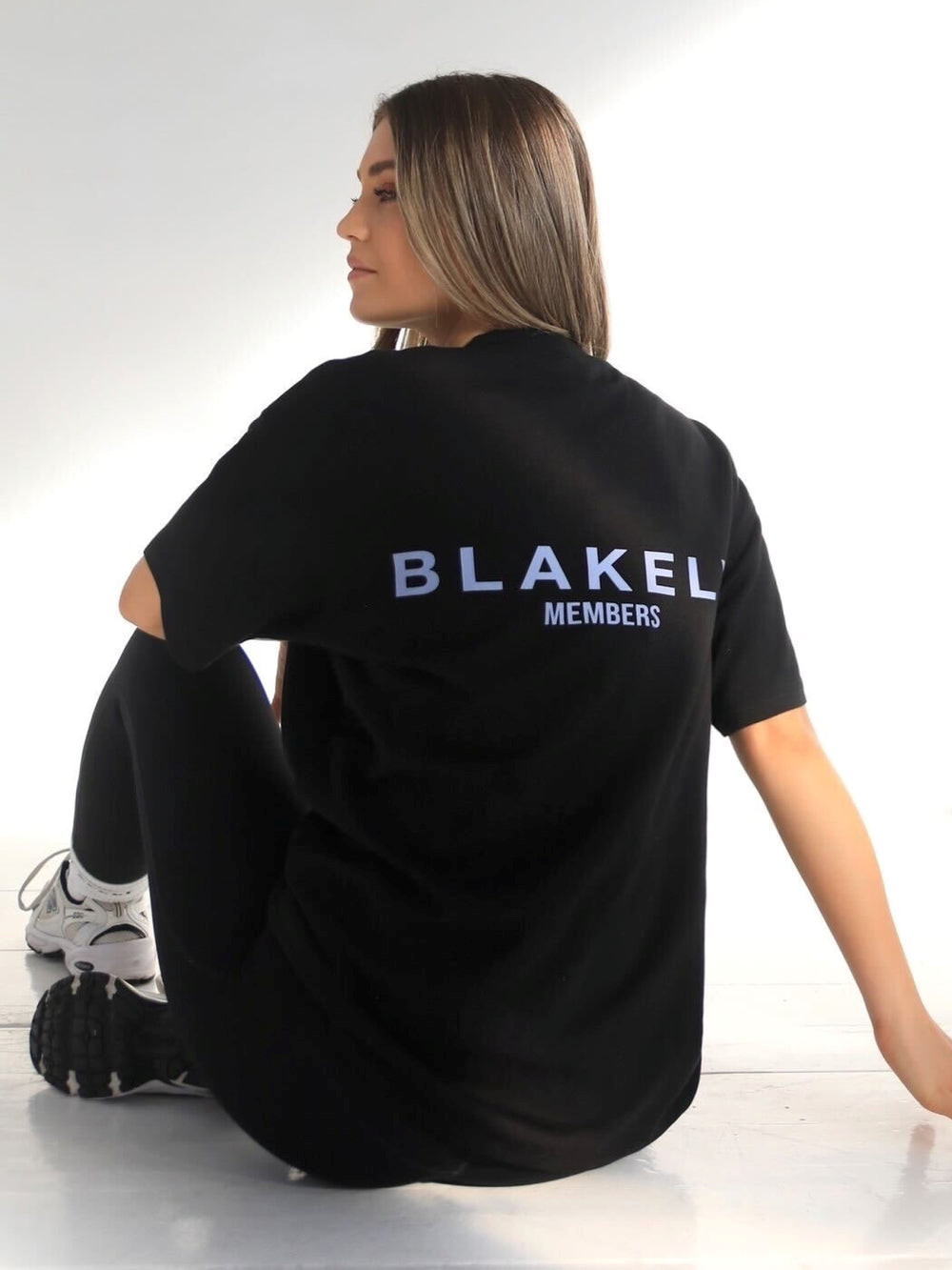 Blakely Womens Members Relaxed T-Shirt Schwarz Blau | EIBYNAZ-32