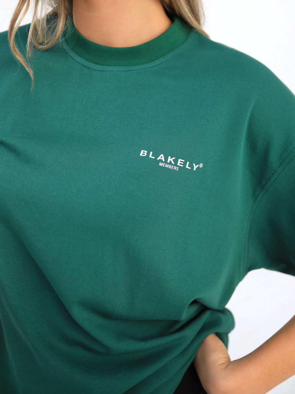 Blakely Womens Members Relaxed T-Shirt Tiefesgrün | IFTAHVM-53