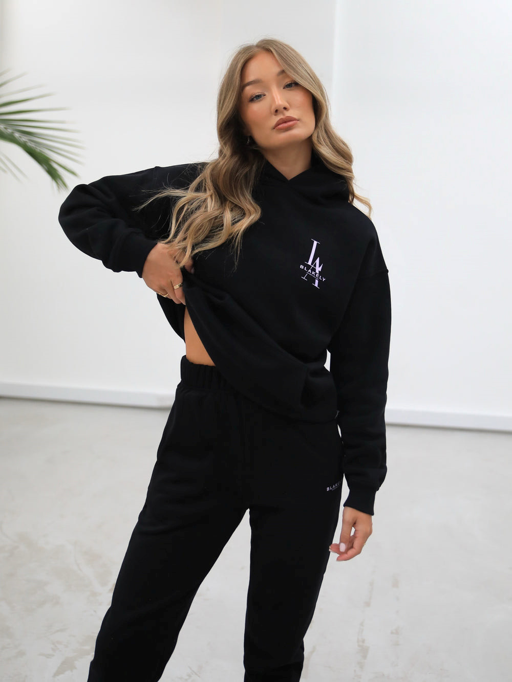 Blakely Women's Sports Club Relaxed Hoodie Schwarz | KZXUCOW-32